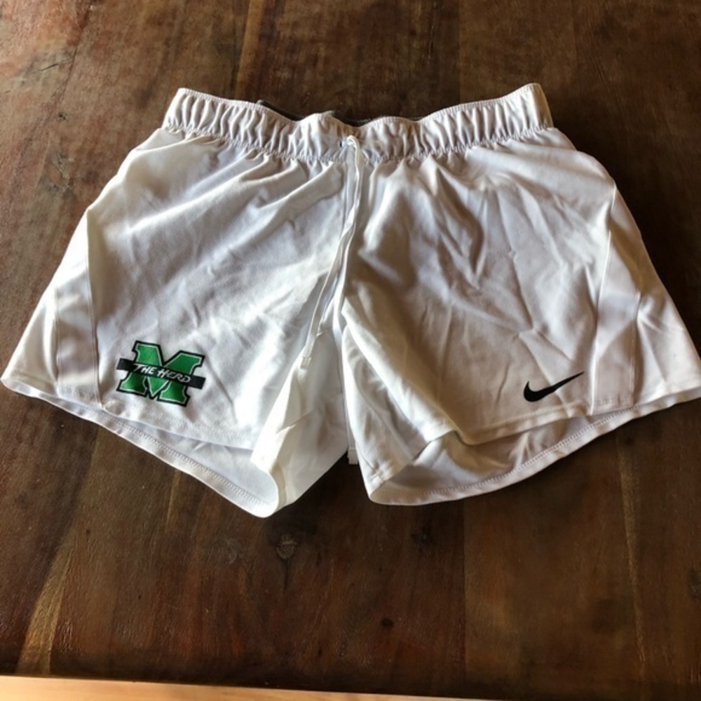 Nike Dri-Fit White Marshal University Fan Wear Shorts